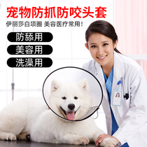 Elizabeth lap dogs anti-catch bites large canine headgear Pets anti-licking young kitty soft and humiliating neck ring