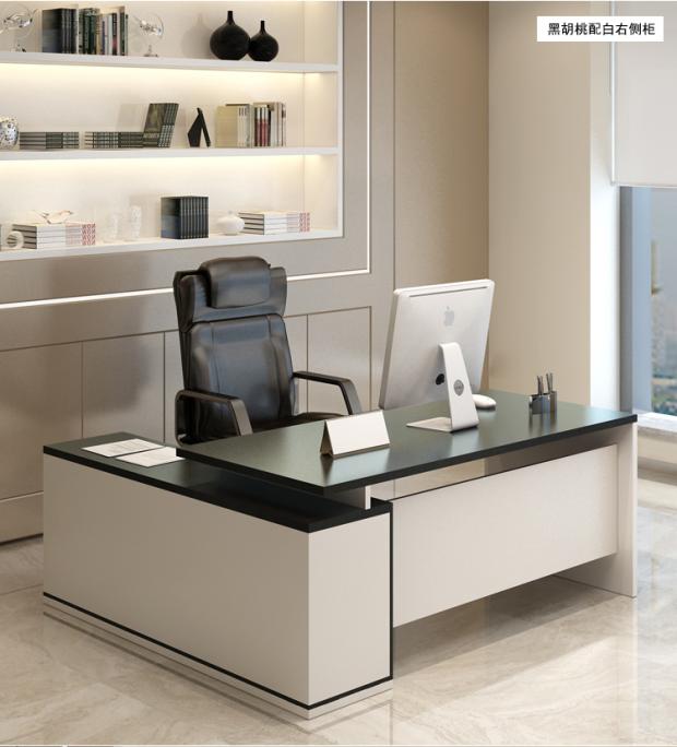 Simple staff manager desk and chair 1 6 meters supervisor desk Modern desk 1 8 meters boss desk corner table