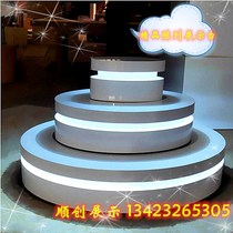 Zhongdao display stand display cabinet oval multi-layer display stand experience stand technological sense special-shaped creative luminous commercial