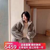 Fur 2021 new imported velvet mink hooded foreign style mink coat female whole mink young coat