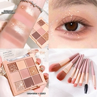 【--Супер-экономичная комбинация для рисования--】Девять цветов овсянки + 8 кистей для красоты.