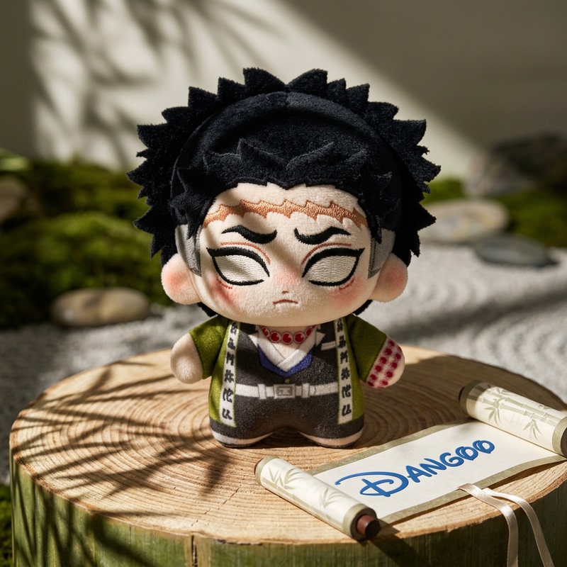 Japanese Dangoo Demon Slayer: Kimetsu No Yaiba Iguro Hashibira Inosuke Plush Bag Charm Keychain Himeko Butterfly Ninja Keychain for Women