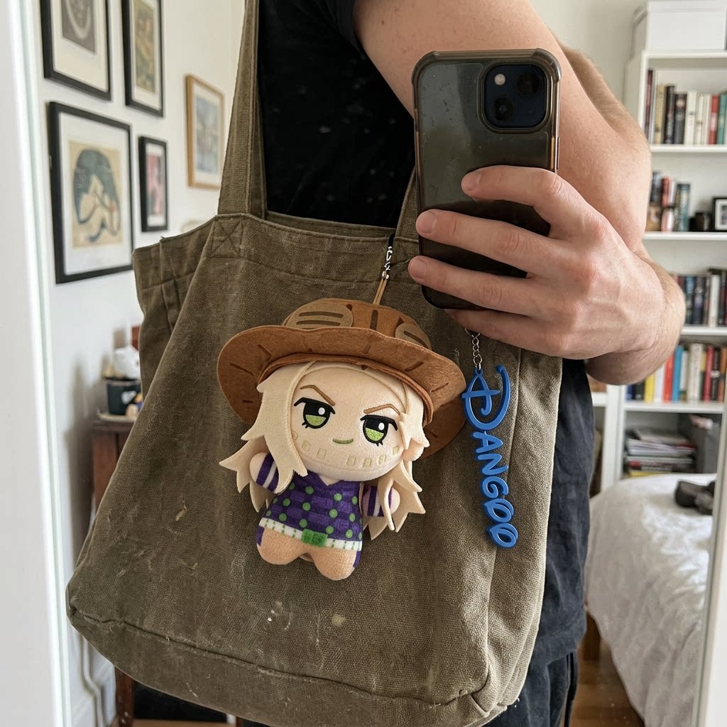 Japanese Dangoo Jojo's Bizarre Adventure Plush Doll Bag Pendant Gift