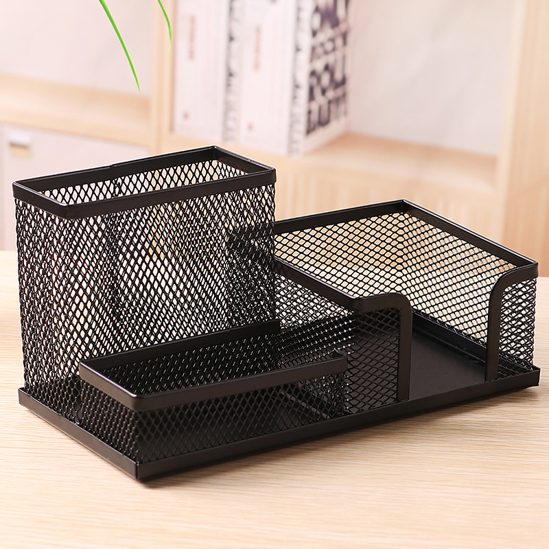 Able 9175 9154 multifunction mesh pattern metal pen holder Composition Creative to incorporate fashion stationery office supplies