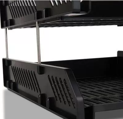 Deli 9209Z Файл сиденье Трехнологическое пластиковое горизонтальное ящик для файлов Настройка полки хранилища данных Корзина Multi -layer