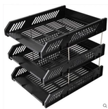 Deli 9209Z Файл сиденье Трехнологическое пластиковое горизонтальное ящик для файлов Настройка полки хранилища данных Корзина Multi -layer