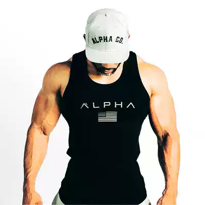 Fitness Muscle Men Cotton Vest Training Outdoor Sports Running Breathable Military Fans Tight Exercise T-Shirt