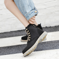 Autumn Martin Boots Female 2018 new English style ins short tube womens boots retro boots students Korean version of hundred boots