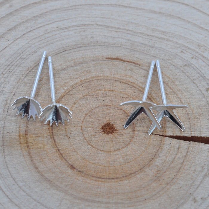 925 silver inlay of the earshot of the ear