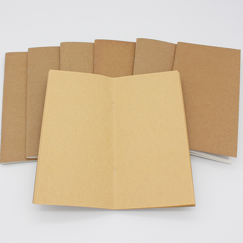 Long version travel weekly financial bookkeeping monthly note dot checkered kraft paper cover printing logo direct sales customization