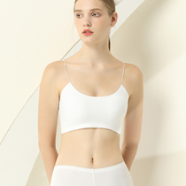 Breast Wrap Chest Underwear Woman without steel ring Summer thin section Inner hitch bottom anti-walking light harness small vest-type integrated bra