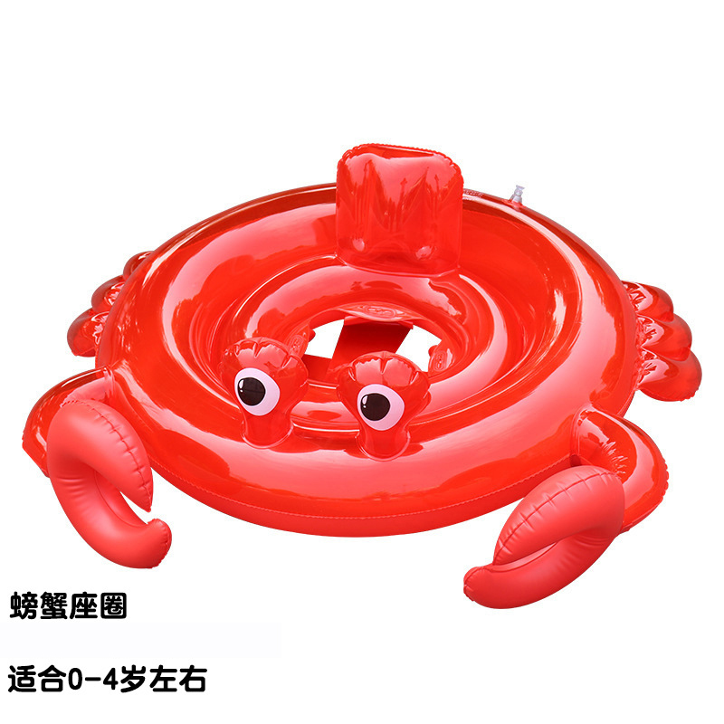 Trẻ em bơi vòng phim hoạt hình flamingo kỳ lân nách vòng tròn nam và nữ bé chơi nước đồ chơi dày ghế an toàn - Cao su nổi phao bơi tay cho bé