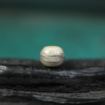 8mm patinated open piece natural yak bone drum beads with beads Tibetan style star and moon inscriptions Buddhist beads bracelet diy accessories loose beads