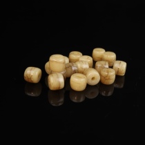 Oily patinated pulp full-grained spirit bone bucket beads with beads loose beads handmade diy spirit bone accessories Buddhist beads