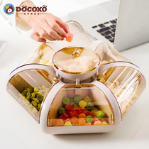 Candy dried fruit with cover containing box nut snacks Snack Refreshment Parlor Living Room Creative compartment Creative G Fruit Pan