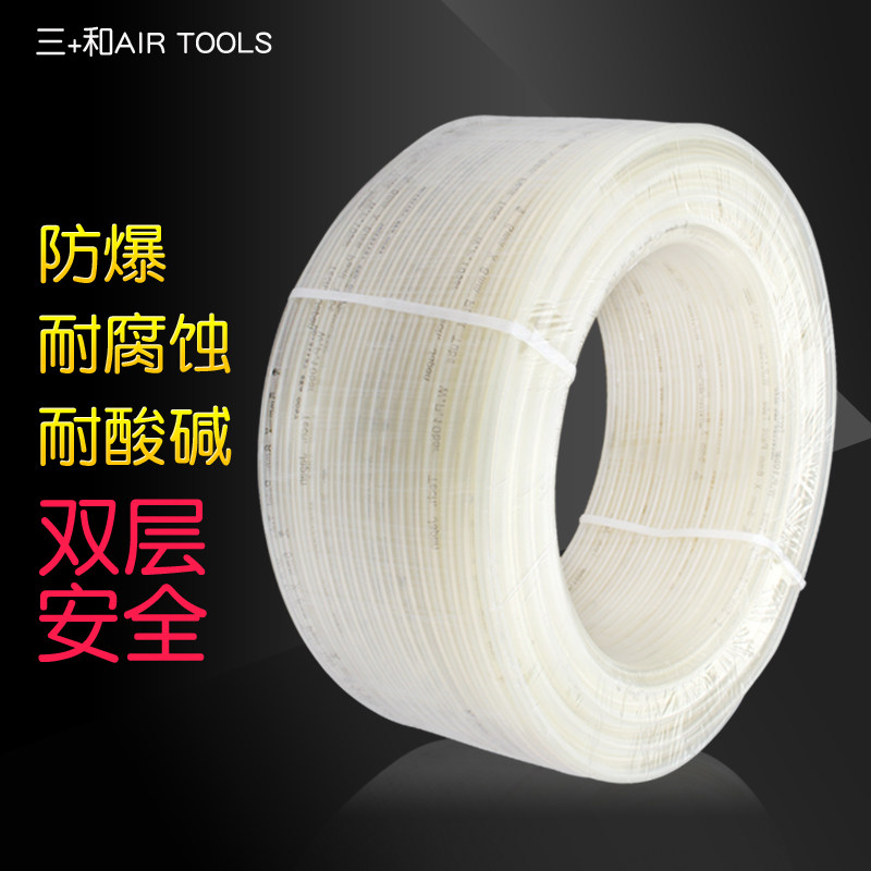 Original fitting three and paint pipe corrosion resistant and acid-resistant double layer thickened Tiflon anti-explosion paint pipe