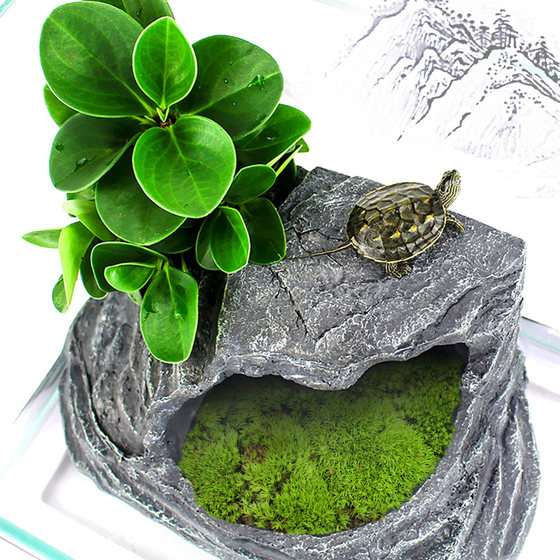 Turtle sunbathing platform climbing platform turtle tank landscaping sunbathing platform sunbathing platform dodging cave house resting high water level floating island deep water turtle