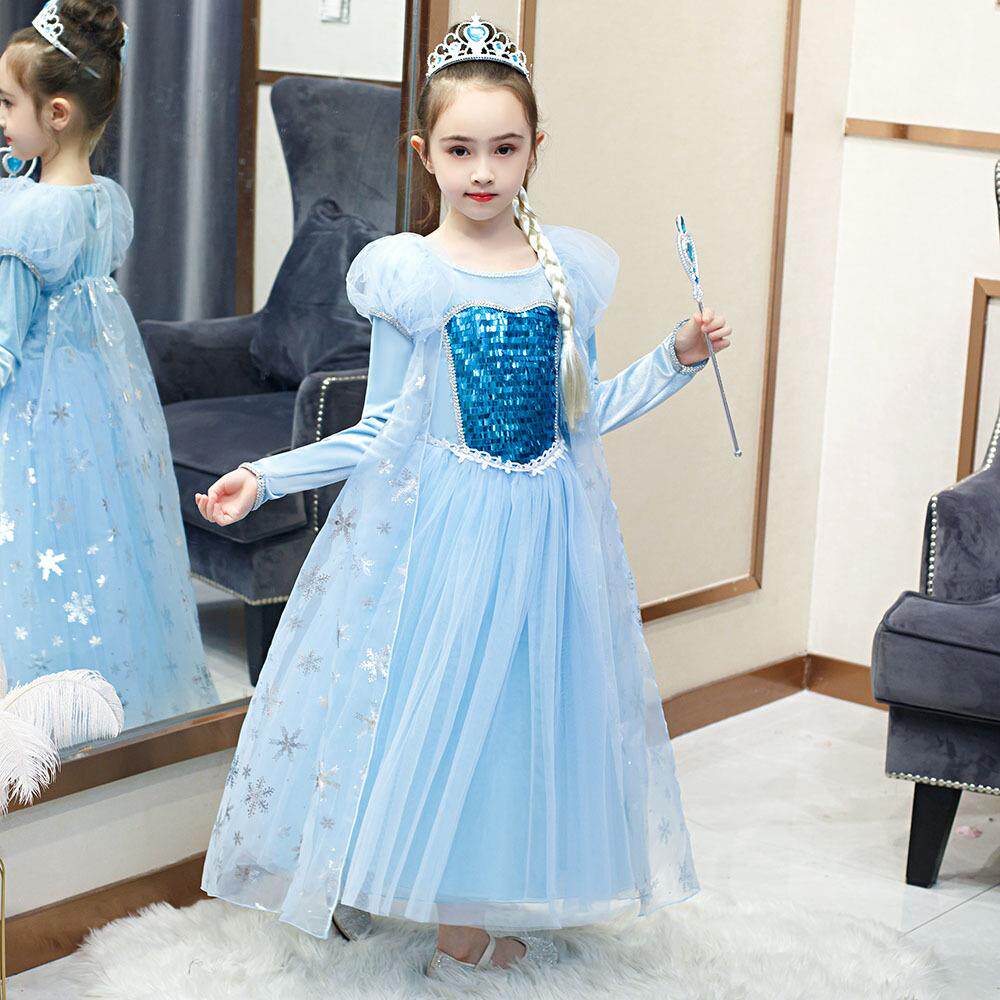Ice and snow Qianlian clothing 2019 Autumn and the girl High quality Halloween Festive Tennis Foreign Trade Tong Dresses A generation