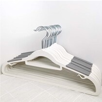 Non-slip non-scratch plastic hanger household adult wardrobe tidying clothing support student dormitory drying clothes storage rack