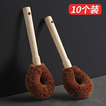 10 Coconut Brown Brush Pot Washing Pot Brush Washing Brush Kitchen Washing Brush Kitchen Cleaning Brush Washing Wash Kitchen