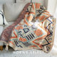 ຜ້າຫົ່ມ sofa ແບບໂບເຮເມີນ, ຜ້າຫົ່ມແບບຊົນເຜົ່າ, ຜ້າຫົ່ມ Nordic, ຜ້າຫົ່ມເຄື່ອງປັບອາກາດ, B&B knitted tassel ຜ້າຫົ່ມຂ້າງຕຽງ