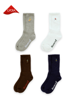 MOUNTAINFEVER MOUNTAINFEVER SPORT EMBROIDERY LYCRA Jacquard Cotton Socks With Terry Bottom