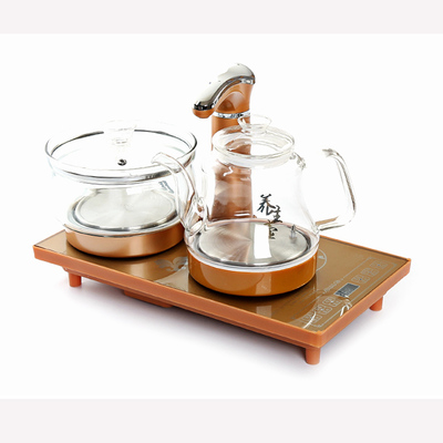 Kung fu tea sets tea tray was home automatic induction cooker solid wood tea set up electric kettle