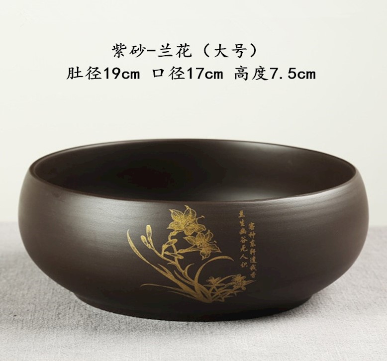 Hot cylinder ware washing basin small tea accessories for wash cup tea to wash to the Japanese zen purple large household