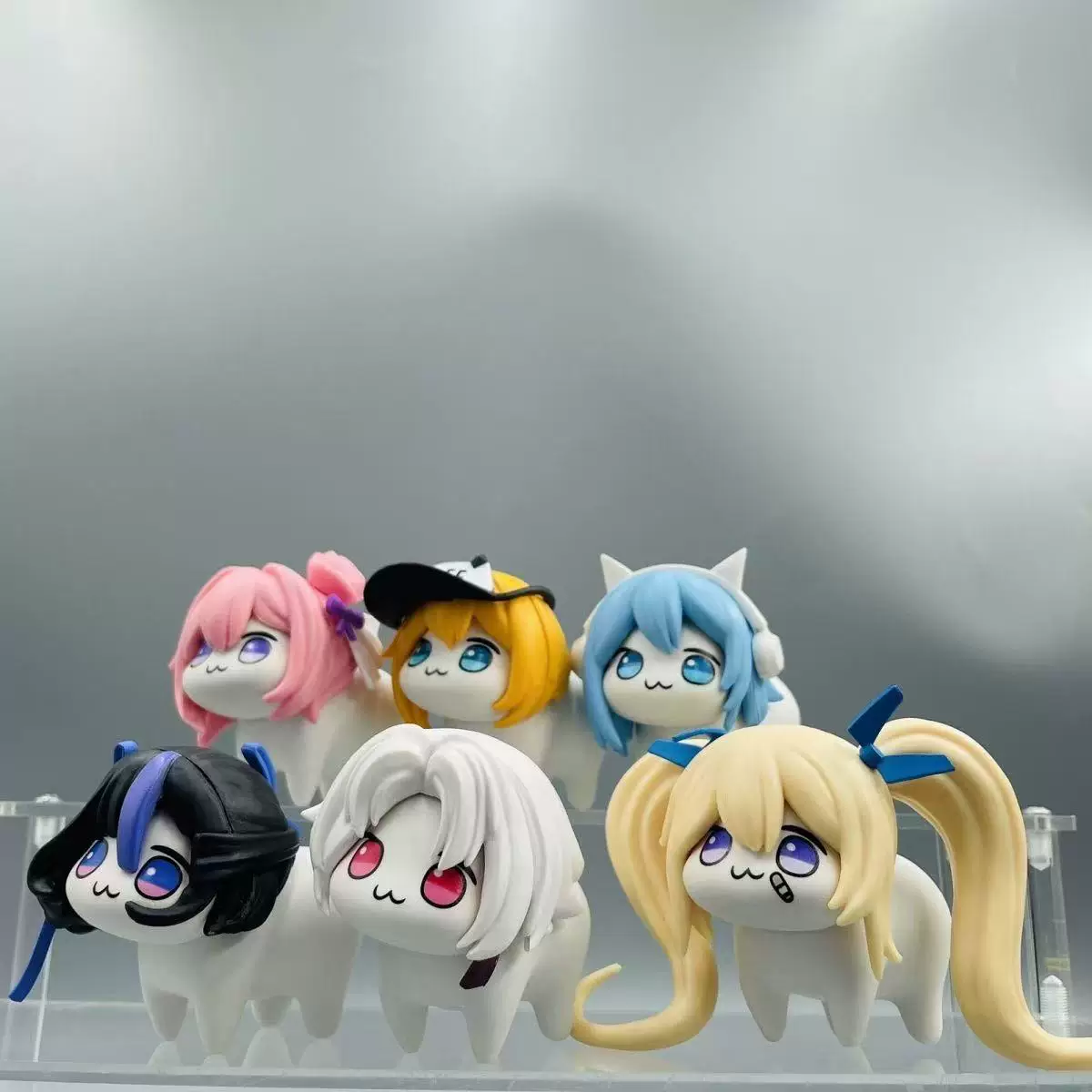 Doro Pink Dog Game Model Victory Goddess Series Dorothy Cinderella Q Version Model Animation Ornament Doll