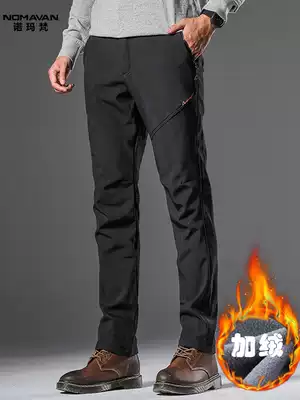 Outdoor stormtrooper pants men's camouflage plus velvet thickened slim-fit windproof waterproof warm and cold-proof mountaineering soft shell pants autumn and winter