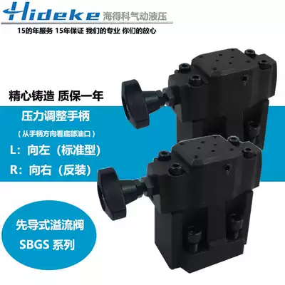 Pilot plate electromagnetic relief valve SBSG-03H normally open normally closed SBSG S-BSG-06 10B C H-L R