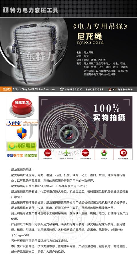 ròng rọc cứu hộ Công cụ điện 16mm dây nylon bện dây điện công ty đặc biệt dây nylon dây sling dây - Dụng cụ thủy lực / nâng 	ròng rọc gia đình