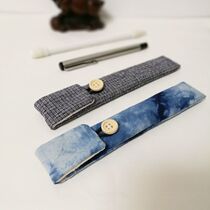  Chinese style pen bag Single pen protective cover pencil pen protective bag flannel inner hand-made pen bag