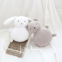 (fairy) Boys and girls knitted dolls children creative bells rabbit dolls baby comfort dolls