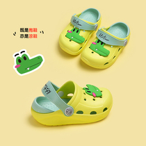 Summer baby slippers 1-2 years old non-slip 3 children cool woman cute soft bottom cartoon baby boy cave shoes