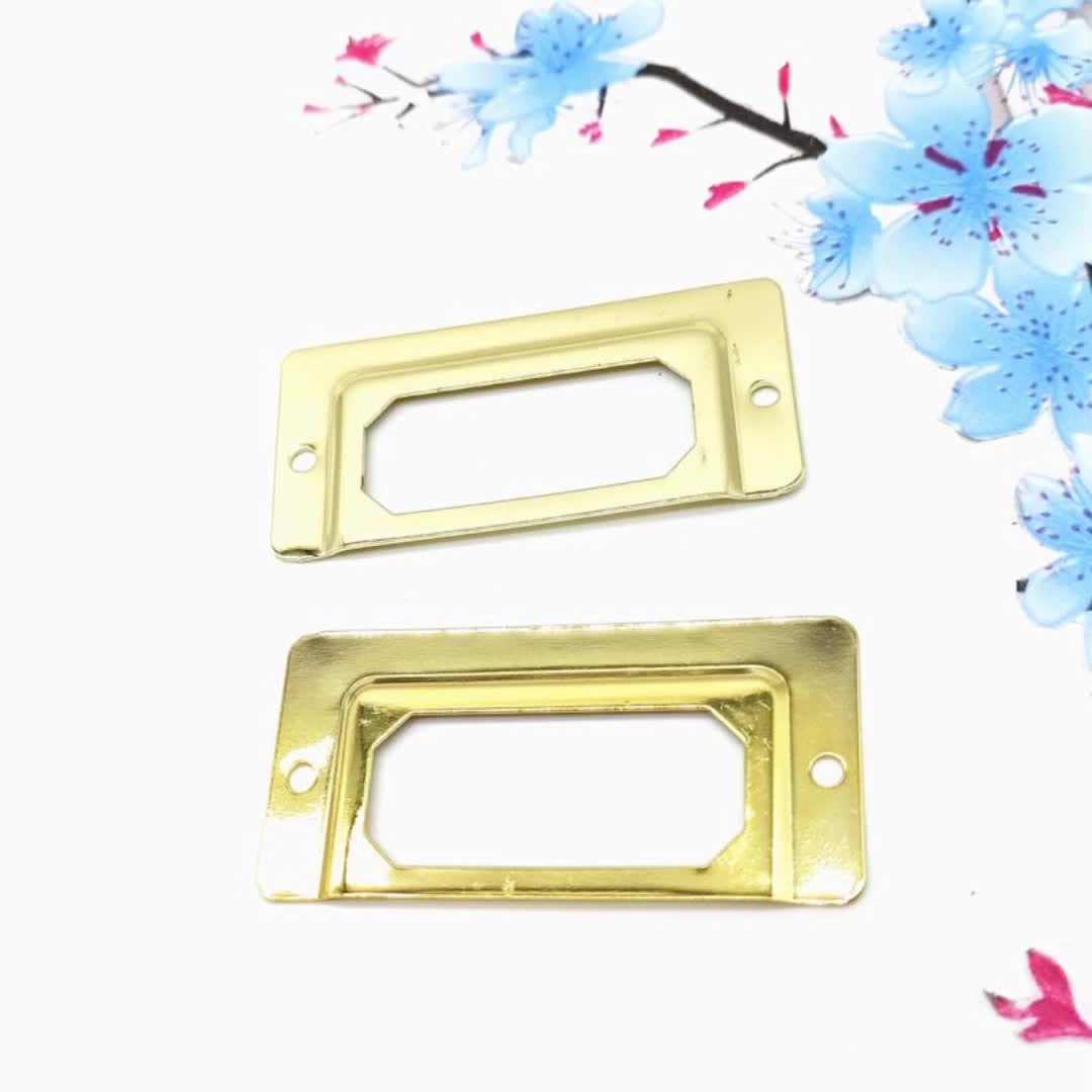 Metal Label Holders For Drawer Name Tags Card Frame Holder Metal Label Frames - Buy Decorative Furniture Cabinet Drawer Box Box Iron Metal Label Label Pull Rack Handle File Business Card Holder ...