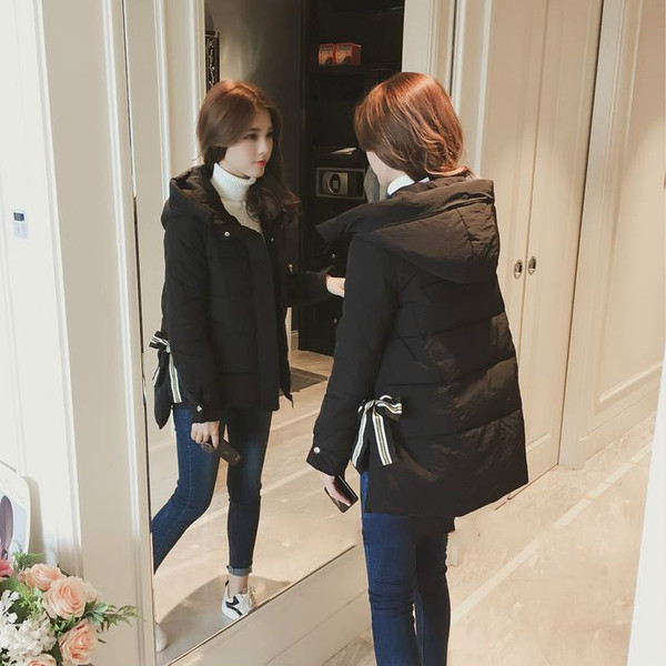 phiên bản Hàn Quốc phụ nữ bông lỏng lẻo ins áo cảng gió áo khoác mùa đông nhỏ bông 2019 mới bánh mì quần áo sinh viên ngắn