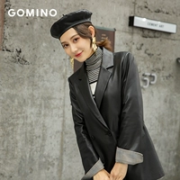 GOMINO Демисезонный импортный плащ, 2019, из натуральной кожи