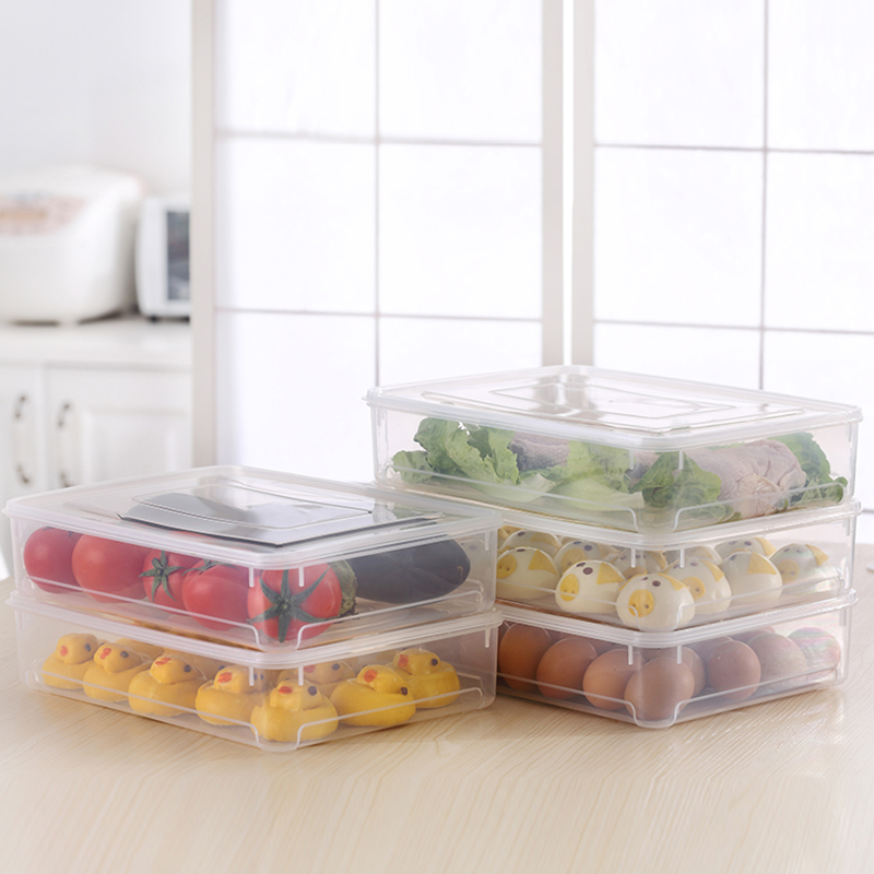 Dumplings box frozen dumplings multi-layer housefruit and vegetables seafood kitchen refrigerator fresh box contains artifacts