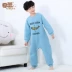 Bộ đồ ngủ trẻ em Xiêm của phụ nữ Mùa thu và mùa đông Bông dày Bông chống thấm Kicking Big Boy Nam bé Xiêm dày mùa đông