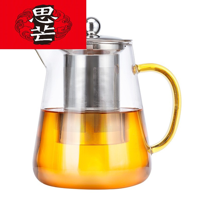 Thinking mans refractory glass teapot household filtering large office tea scented tea kettle with tea, tea sets