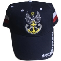 波兰海军MARYNARKA WOJENNA军版公发棉质刺绣圆顶短檐棒球帽（5）