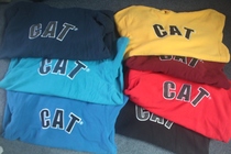 American workwear excavator large logo embroidered hooded fleece spring and autumn casual sweatshirt for men and women 9 colors available