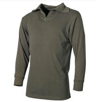 German tactical outdoor equipment MFH olive green BW cotton autumn and winter half-zip towel bottom thickened warm fleece jacket