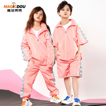 Childrens street dance tide clothes boy models show girls jazz clothes tide clothes hip-hop boys tide fashion trend summer