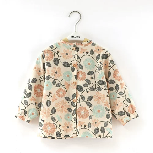 Детский нагрудник, тонкое детское термобелье, водонепроницаемый лонгслив для еды для девочек, наряд маленькой принцессы, фартук, осенний, сзади на завязках