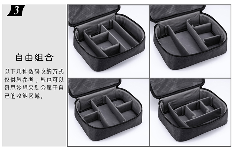 Gói năng lượng Bộ lưu trữ kỹ thuật số Gói tổ chức Dây điện Túi lưu trữ Túi sạc du lịch Túi máy ảnh Gopro - Lưu trữ cho sản phẩm kỹ thuật số hộp đựng tai nghe samsung buds