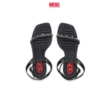 [50 % скидка] Г -жа Дизель Оваль D Черные сандалии с высоким уровнем высокого уровня Y03303P6078