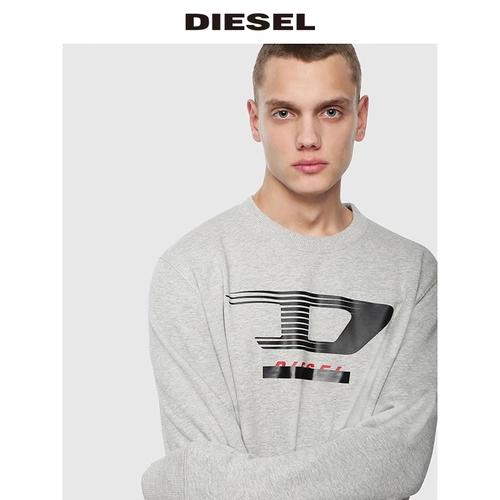 Diesel Лонгслив, трендовая толстовка, с печатью вашего логотипа, оверсайз, с рукавом