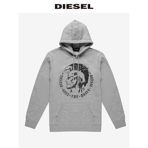 Diesel Лонгслив с капюшоном, спортивный комплект, свободный крой